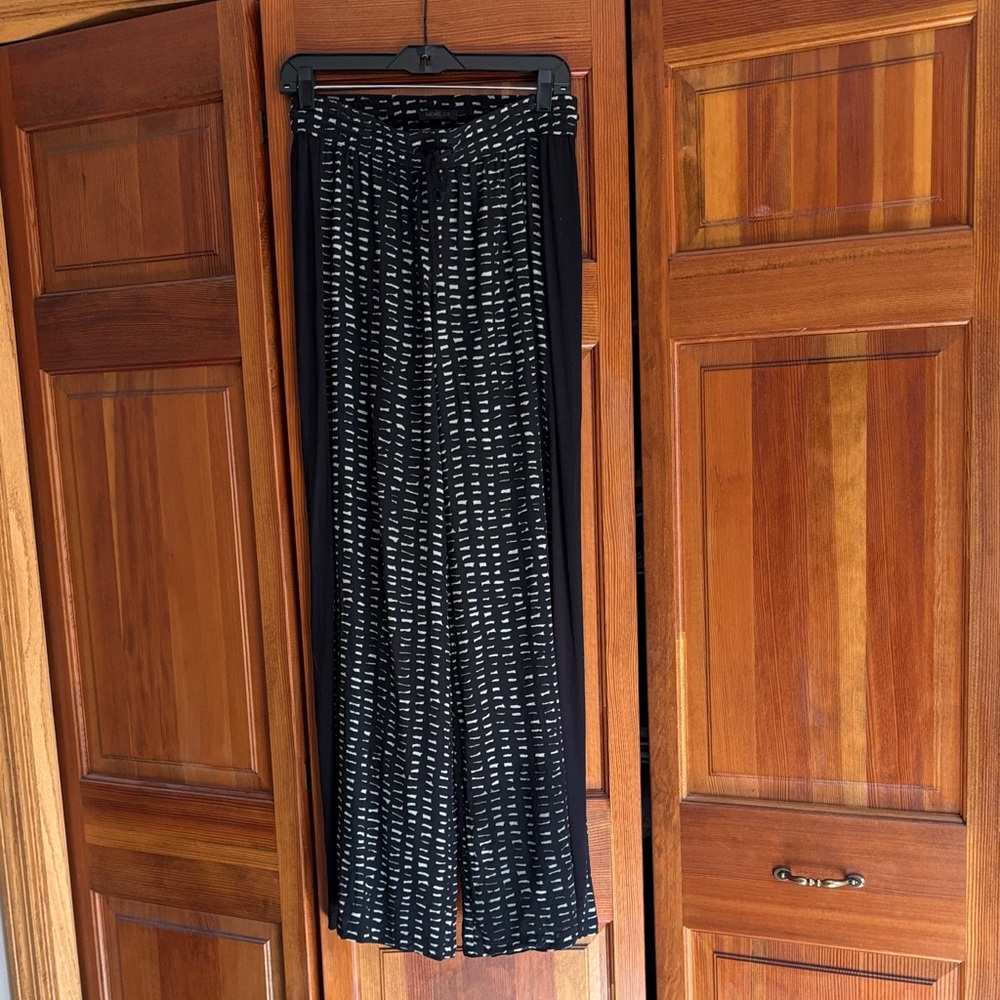 Rachel Zoe Black and White Patterned Pants